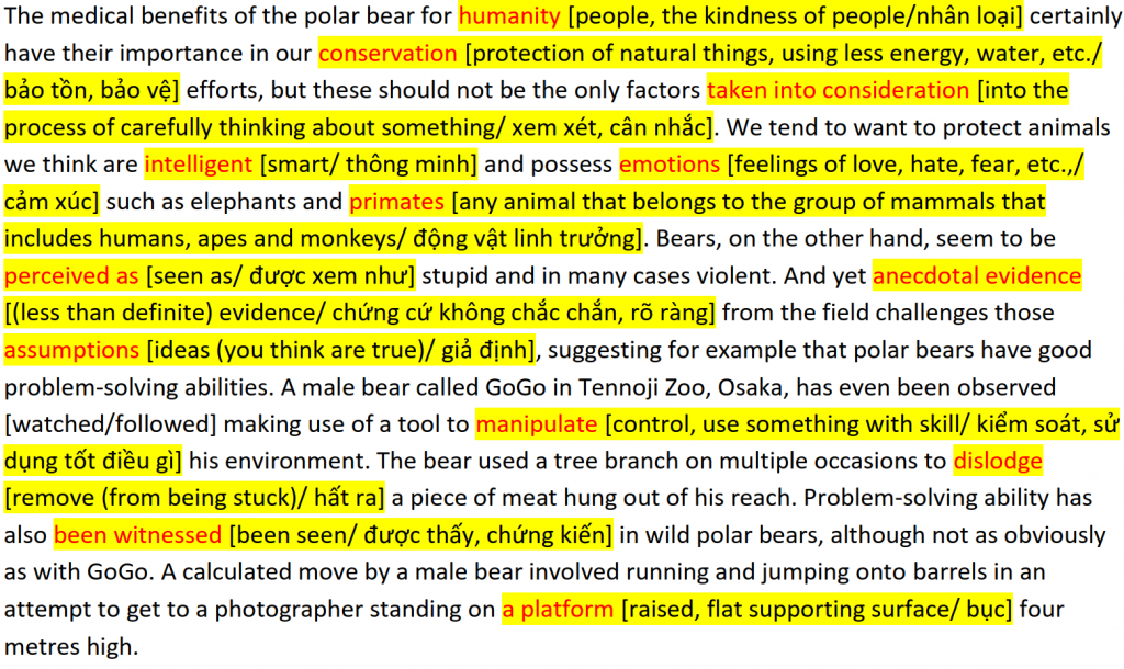 [CAMBRIDGE 16] IELTS READING_TEST 1_PASSAGE 1_WHY WE NEED TO PROTECT